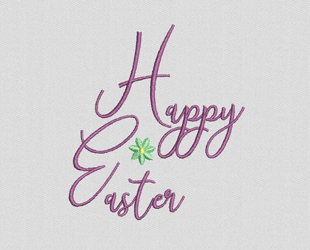 Happy Easter Machine Embroidery Design - sproutembroiderydesigns