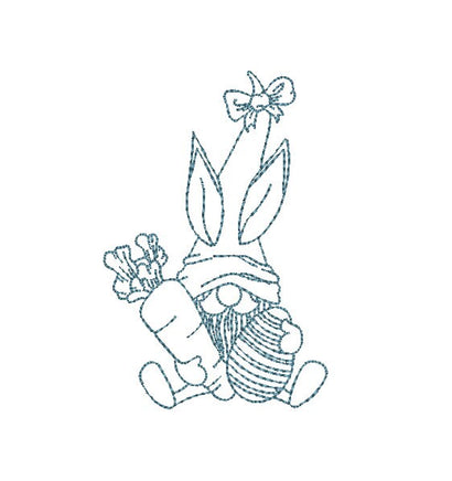 Easter Gnomes Machine Embroidery Designs - sproutembroiderydesigns
