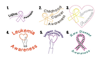 Custom Awareness Embroidery Design Request Form - sproutembroiderydesigns
