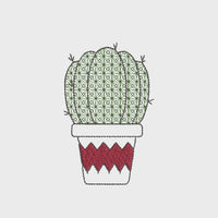 Cactus Collection Embroidery Design, 5 Designs