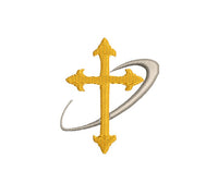 Religious Cross Machine Embroidery Design - sproutembroiderydesigns