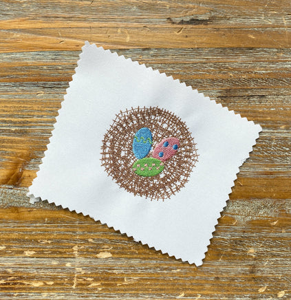 Easter Nest Machine Embroidery Design - sproutembroiderydesigns