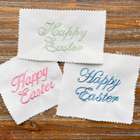 Happy Easter Machine Embroidery Design, 3 Fonts - sproutembroiderydesigns
