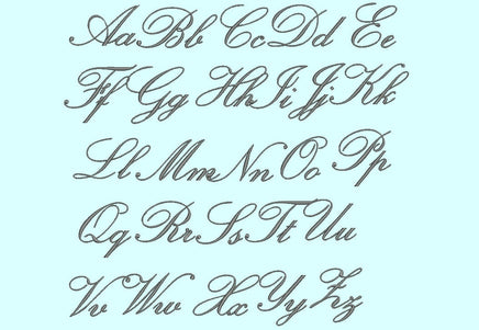 Gleeful Alphabet Script Font Machine Embroidery Design - sproutembroiderydesigns