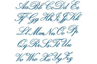 Gleeful Alphabet Script Font Machine Embroidery Design - sproutembroiderydesigns