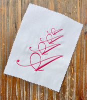 Gleeful Alphabet Script Font Machine Embroidery Design - sproutembroiderydesigns