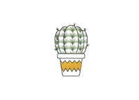 Cactus Collection Embroidery Design, 5 Designs - sproutembroiderydesigns