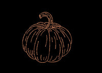 Pumpkin Outline Machine Embroidery Design - sproutembroiderydesigns