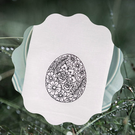 Mandala Easter Egg Machine Embroidery Design - sproutembroiderydesigns