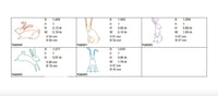 Collection of Rabbit Machine Embroidery Design, 5 Designs - sproutembroiderydesigns