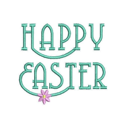Happy Easter Machine Embroidery Design - sproutembroiderydesigns