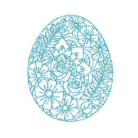 Mandala Easter Egg Machine Embroidery Design - sproutembroiderydesigns