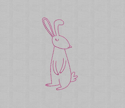 Collection of Rabbit Machine Embroidery Design, 5 Designs - sproutembroiderydesigns