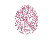 Mandala Easter Egg Machine Embroidery Design - sproutembroiderydesigns
