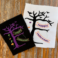 Happy Halloween Dead Tree Machine Embroidery Design - sproutembroiderydesigns