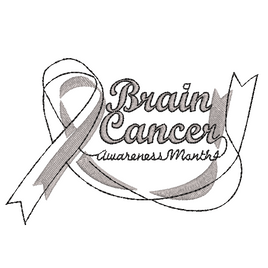 FREE Brain Cancer Awareness Ribbon Machine Embroidery Design - sproutembroiderydesigns