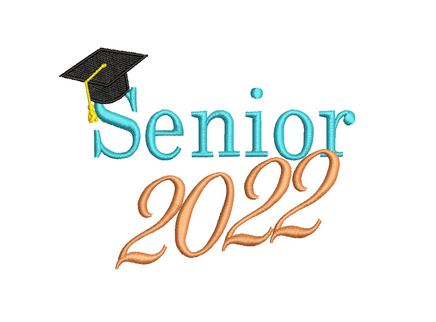 Senior 2022 Machine Embroidery Design - sproutembroiderydesigns