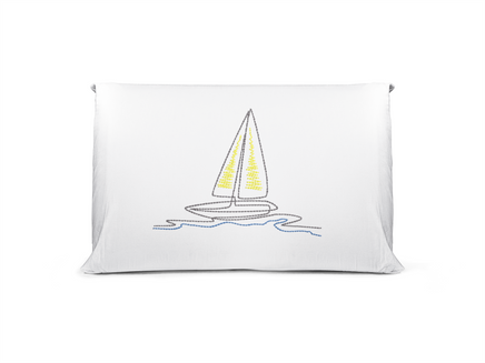 Sketch Sailboat Machine Embroidery Design - sproutembroiderydesigns