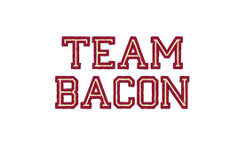 Team Bacon Machine Embroidery Design - sproutembroiderydesigns