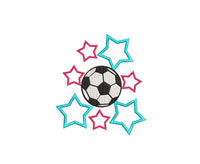 Soccer Machine Embroidery Design, 2 sizes, soccer machine embroidery design, soccer embroidery design, sports bag embroidery, 4x4 hoop 5x7 - sproutembroiderydesigns