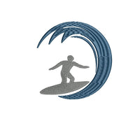 Surf Machine Embroidery Design, 2 sizes, surfing embroidery design, surf embroidery design, surfer embroidery design, surfing pattern