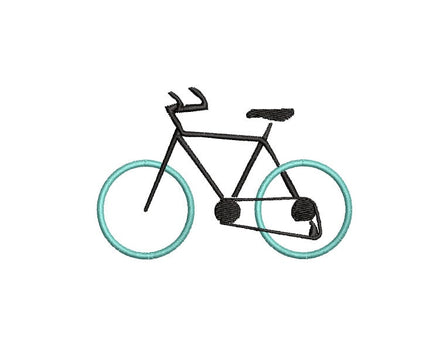 Bike Machine Embroidery Design, 2 sizes, bicycle embroidery design, bike embroidery pattern, Bicycle pattern