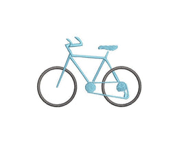 Bike Machine Embroidery Design, 2 sizes, bicycle embroidery design, bike embroidery pattern, Bicycle pattern