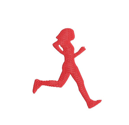 Run Machine Embroidery Design,2 Sizes, woman run embroidery design, marathon embroider, 5K, 10K, girl running