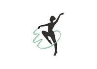 Rhythmic gymnastics Machine Embroidery Design, Rhythmic gymnastics embroidery design, Rhythmic gymnastics embroidery pattern