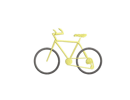 Bike Machine Embroidery Design, 2 sizes, bicycle embroidery design, bike embroidery pattern, Bicycle pattern