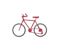 Bike Machine Embroidery Design, 2 sizes, bicycle embroidery design, bike embroidery pattern, Bicycle pattern
