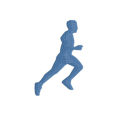 Runner Machine Embroidery Design, Marathon, 5k, 10k (Digital Download), Man run