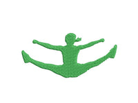 Competitive Cheerleading Machine Embroidery Design, Cheerleader machine embroidery, Silhouette embroidery design, Competitive Cheer design