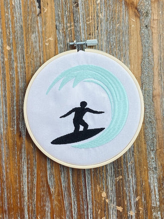 Surf Machine Embroidery Design, 2 sizes, surfing embroidery design, surf embroidery design, surfer embroidery design, surfing pattern