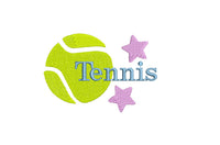 Star Tennis Embroidery Machine Design - Tennis ball embroidery - sport embroidery