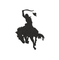 Cowgirl Machine Embroidery Design, Silhouette embroidery design, rodeo embroidery design, cowgirl embroidery, rodeo design, horse embroidery