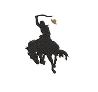 Cowgirl Machine Embroidery Design, Silhouette embroidery design, rodeo embroidery design, cowgirl embroidery, rodeo design, horse embroidery