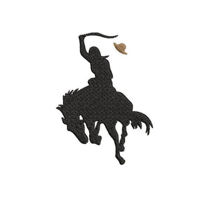 Cowgirl Machine Embroidery Design, Silhouette embroidery design, rodeo embroidery design, cowgirl embroidery, rodeo design, horse embroidery