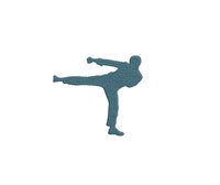 Karate Machine Embroidery Design, 2 Sizes, Silhouette embroidery design, martial arts embroidery, karate embroidery, martial arts embroidery