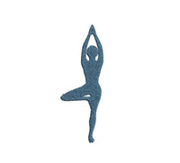 Yoga Machine Embroidery Design 4x4 hoop, yoga mat embroidery, yoga bag embroidery design