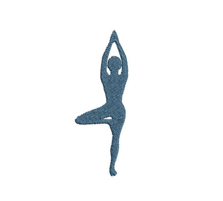 Yoga Machine Embroidery Design 4x4 hoop, yoga mat embroidery, yoga bag embroidery design