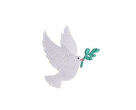 Peace Dove Christmas Machine Embroidery Design