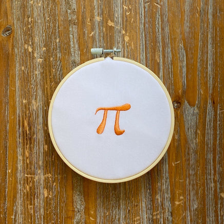 Mini Small Pi Machine Embroidery Design, pi embroidery design, math teacher machine embroidery design, pi design