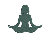 Yoga Machine Embroidery Design, Sukhasana embroidery design, yoga design, yoga pattern,