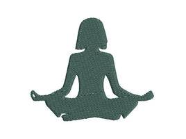 Yoga Machine Embroidery Design, Sukhasana embroidery design, yoga design, yoga pattern,
