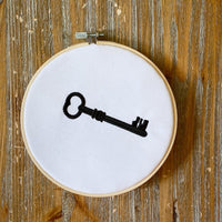 Key Embroidery Machine Embroidery Design, 2 Sizes, key embroidery design, new home embroidery, housewarming embroidery design, 4x4, 5x7 hoop