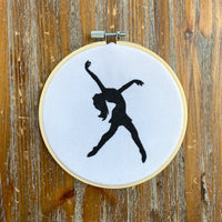 Dance Machine Embroidery Design / 2 designs, Dance Silhouette, Dancing embroidery, Dance Bag Embroidery, dancer embroidery, Ballet, Jazz