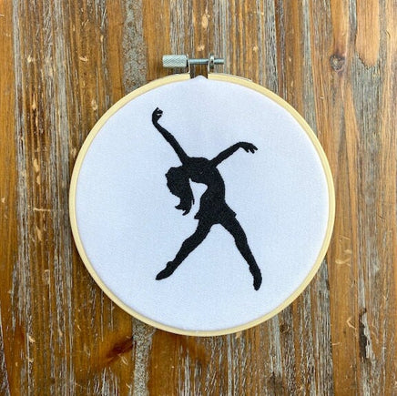 Dance Machine Embroidery Design / 2 designs, Dance Silhouette, Dancing embroidery, Dance Bag Embroidery, dancer embroidery, Ballet, Jazz
