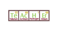 Teacher Periodic Table of Elements Machine Embroidery Design, teacher embroidery design, teacher embroidery gift, science embroidery design