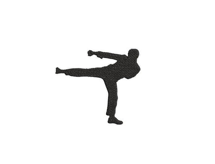 Karate Machine Embroidery Design, 2 Sizes, Silhouette embroidery design, martial arts embroidery, karate embroidery, martial arts embroidery